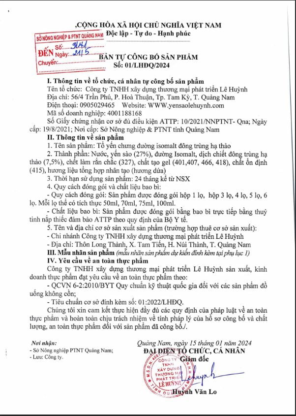 Tự công bố số 9141